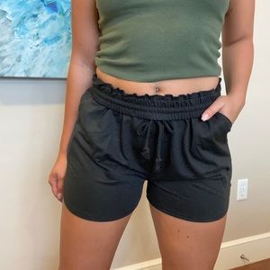 Black lounge shorts